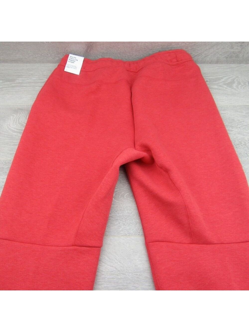 Nike Sportswear Tech Fleece Jogger Pants Mens Size Large Red NEW - Picture 5 of 14
